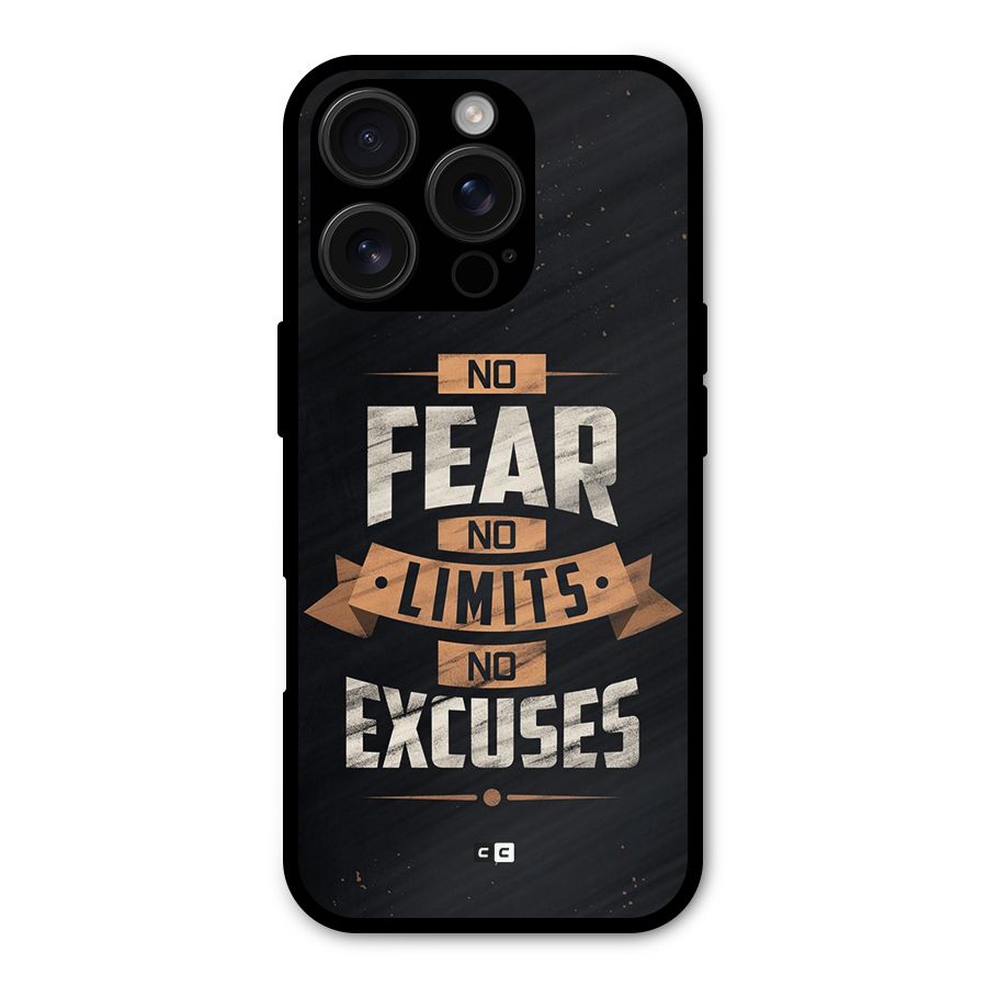No Excuse Shockproof Hybrid Protection (Metal + TPU) Back Case Cover
