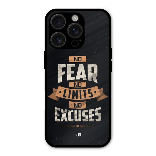 No Excuse Shockproof Hybrid Protection (Metal + TPU) Back Case Cover