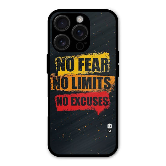 No Fear No Limits Shockproof Hybrid Protection (Metal + TPU) Back Case Cover