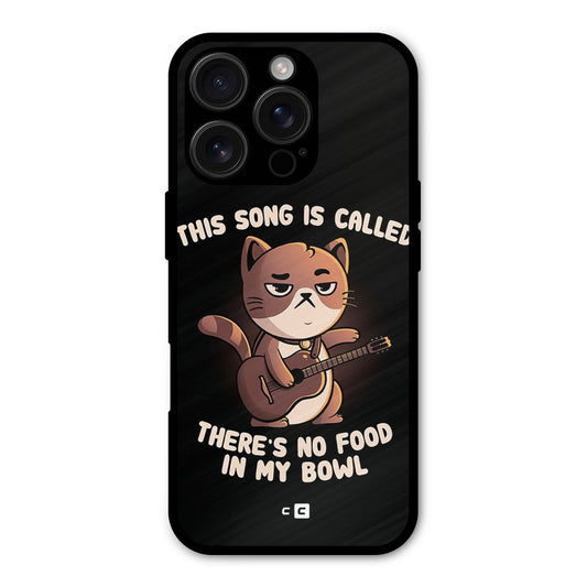 No Food in My Bowl Cat Shockproof Hybrid Protection (Metal + TPU) Back Case Cover