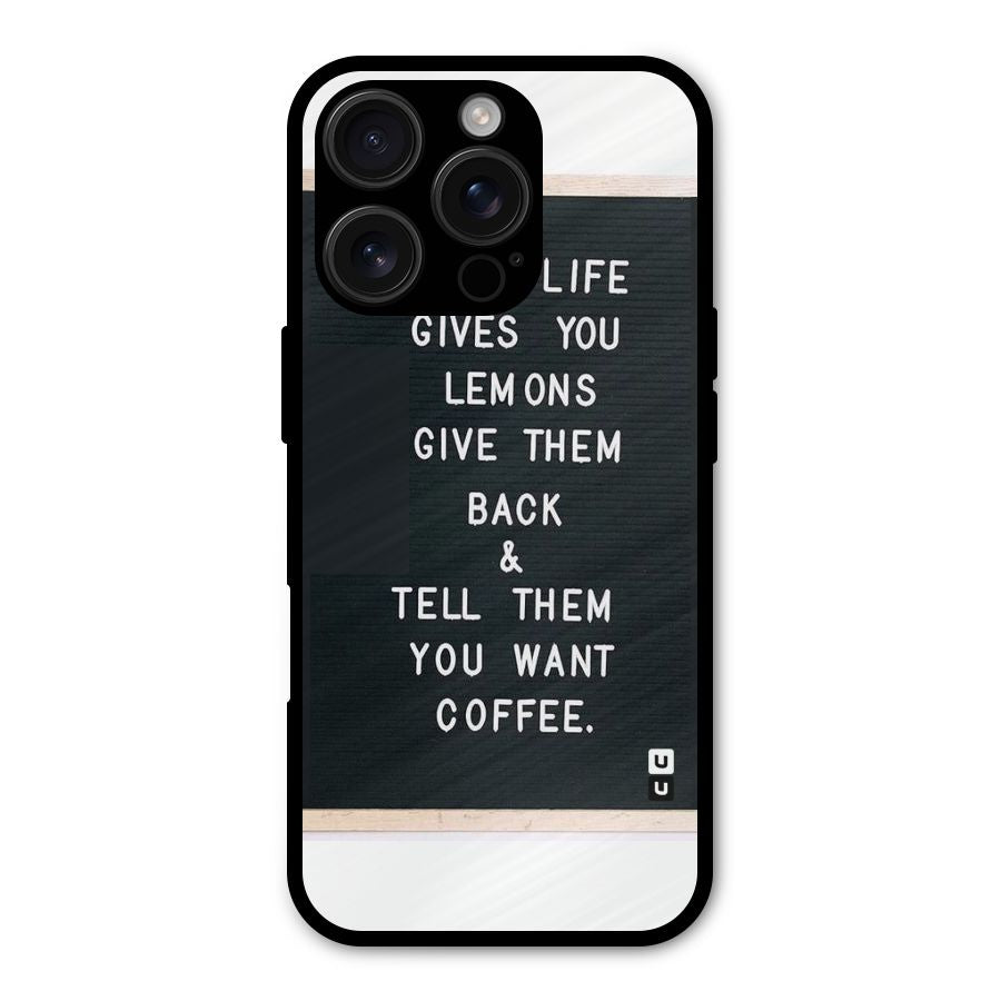 No Lemon Only Coffee Shockproof Hybrid Protection (Metal + TPU) Back Case Cover