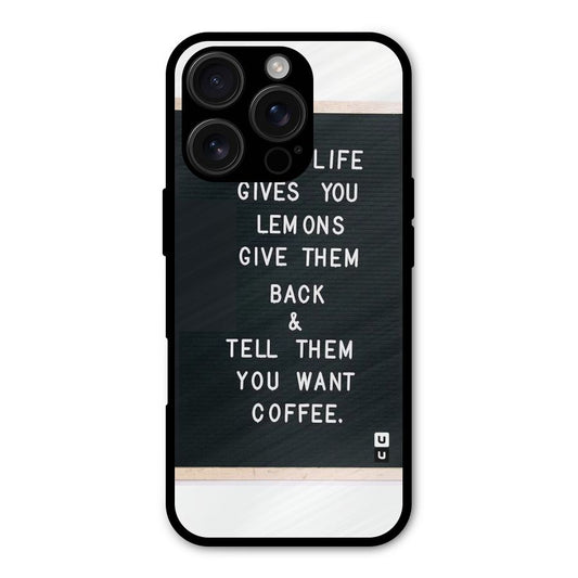 No Lemon Only Coffee Shockproof Hybrid Protection (Metal + TPU) Back Case Cover