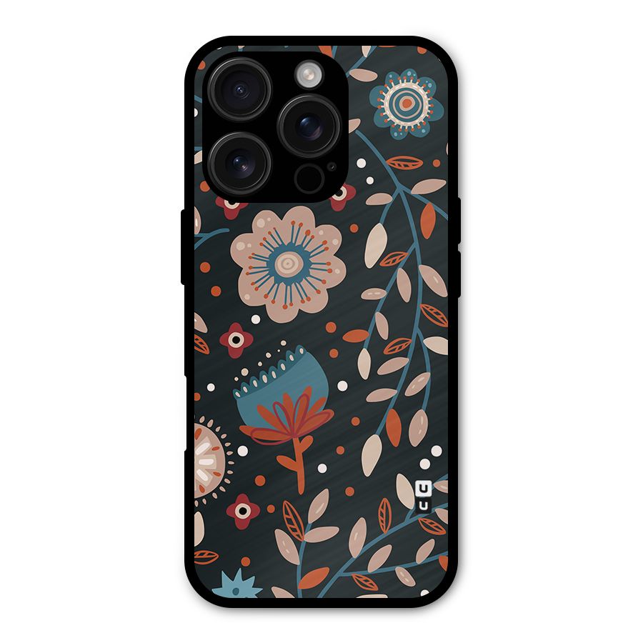 Nordic Arts Flowery Space Shockproof Hybrid Protection (Metal + TPU) Back Case Cover
