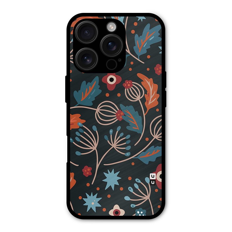 Nordic Arts Leaves Shockproof Hybrid Protection (Metal + TPU) Back Case Cover