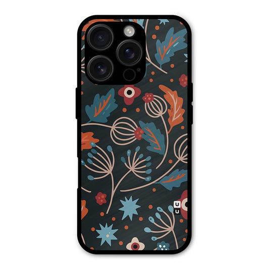 Nordic Arts Leaves Shockproof Hybrid Protection (Metal + TPU) Back Case Cover
