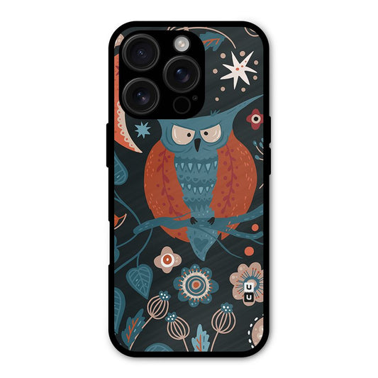 Nordic Arts Owl Moon Shockproof Hybrid Protection (Metal + TPU) Back Case Cover