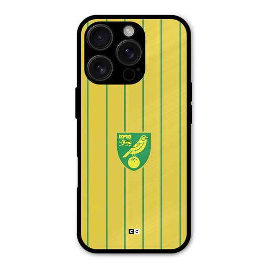 Norwich City Shockproof Hybrid Protection (Metal + TPU) Back Case Cover