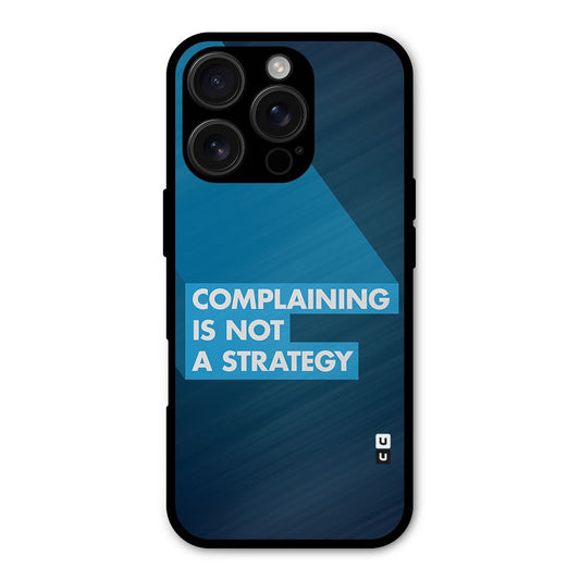 Not A Strategy Shockproof Hybrid Protection (Metal + TPU) Back Case Cover