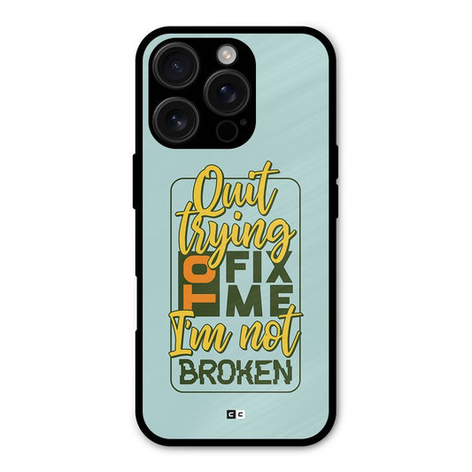 Not Broken Shockproof Hybrid Protection (Metal + TPU) Back Case Cover
