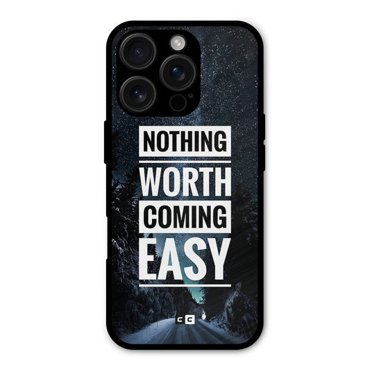 Nothing Worth Easy Shockproof Hybrid Protection (Metal + TPU) Back Case Cover