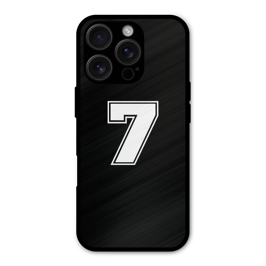 Number 7 Shockproof Hybrid Protection (Metal + TPU) Back Case Cover