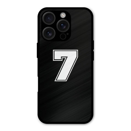 Number 7 Shockproof Hybrid Protection (Metal + TPU) Back Case Cover