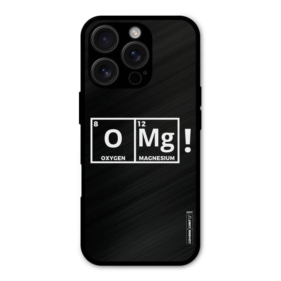 OMG Chemistry Pun Shockproof Hybrid Protection (Metal + TPU) Back Case Cover
