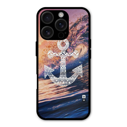 Ocean Anchor Wave Shockproof Hybrid Protection (Metal + TPU) Back Case Cover
