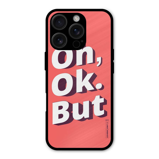 Oh Ok But Shockproof Hybrid Protection (Metal + TPU) Back Case Cover