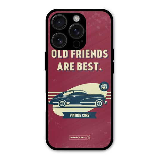 Old Friends Vintage Car Shockproof Hybrid Protection (Metal + TPU) Back Case Cover