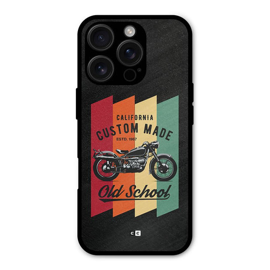 Old School Bike Shockproof Hybrid Protection (Metal + TPU) Back Case Cover