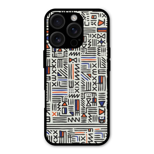 Orange Blue Number Shockproof Hybrid Protection (Metal + TPU) Back Case Cover