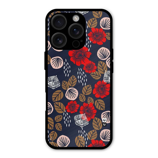 Orange Flora Shockproof Hybrid Protection (Metal + TPU) Back Case Cover