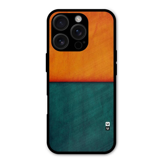 Orange Green Shade Shockproof Hybrid Protection (Metal + TPU) Back Case Cover