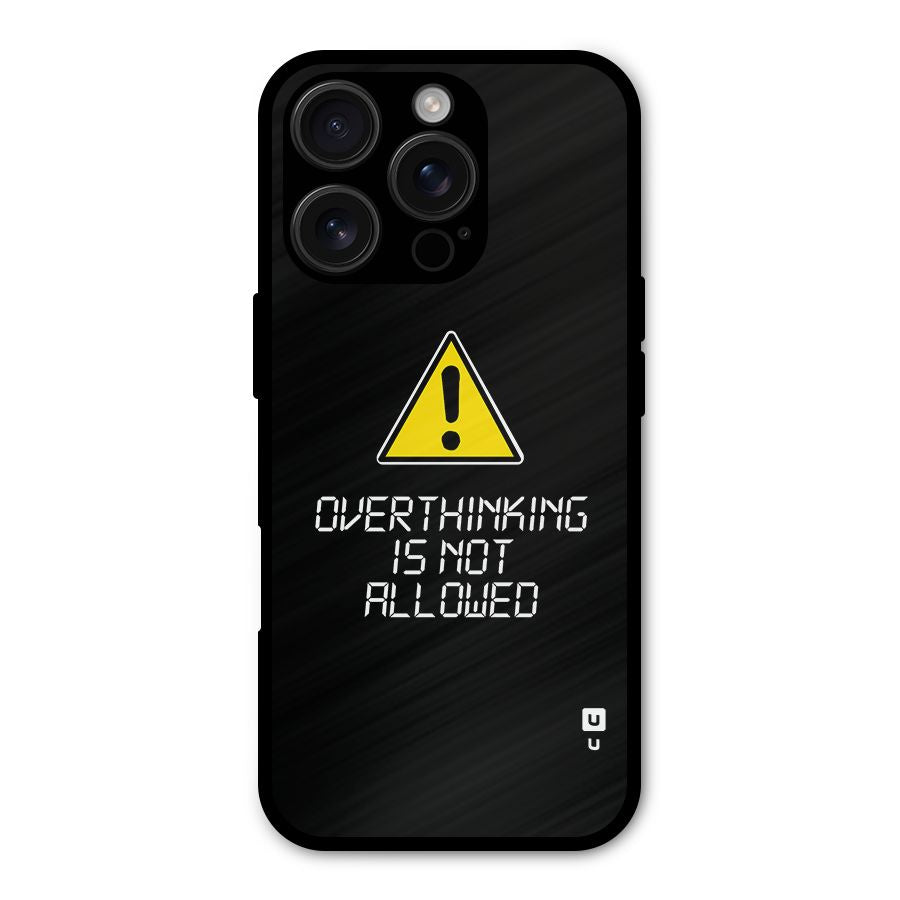 Over Thinking Shockproof Hybrid Protection (Metal + TPU) Back Case Cover