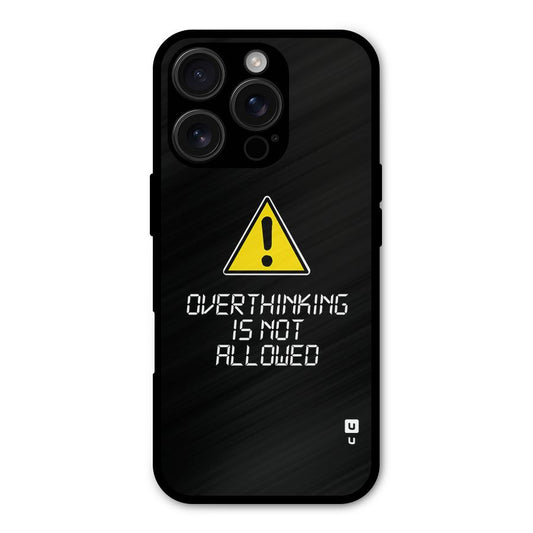 Over Thinking Shockproof Hybrid Protection (Metal + TPU) Back Case Cover