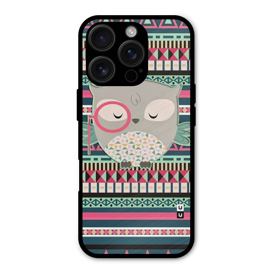 Owl Cute Pattern Shockproof Hybrid Protection (Metal + TPU) Back Case Cover