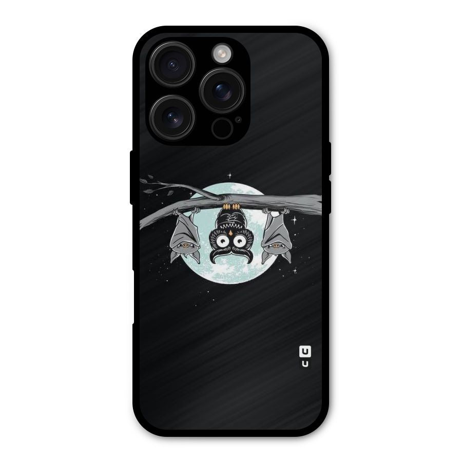 Owl Hanging Shockproof Hybrid Protection (Metal + TPU) Back Case Cover