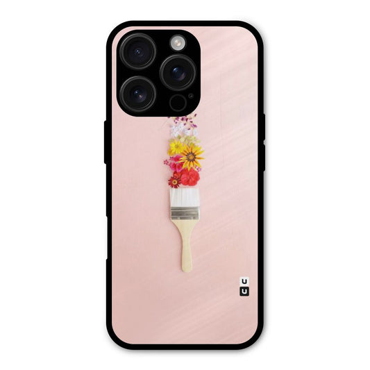 Painted Flowers Shockproof Hybrid Protection (Metal + TPU) Back Case Cover