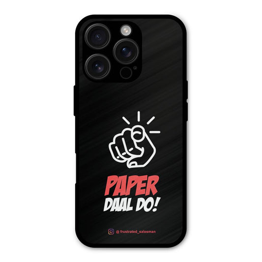 Paper Daal Do Black Shockproof Hybrid Protection (Metal + TPU) Back Case Cover