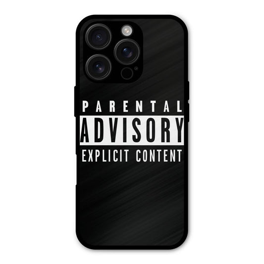 Parental Advisory Label Shockproof Hybrid Protection (Metal + TPU) Back Case Cover