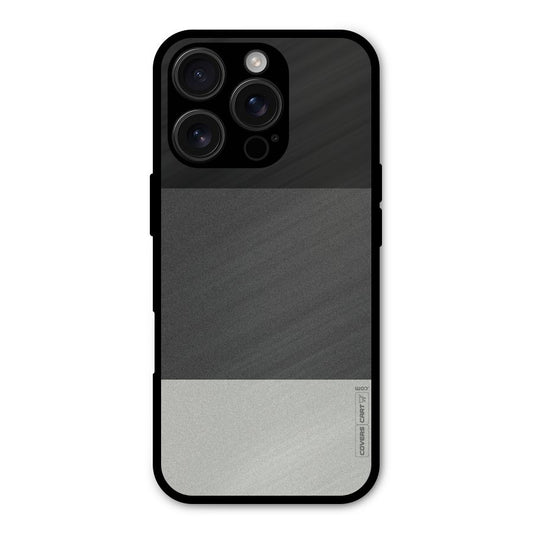 Pastel Black and Grey Shockproof Hybrid Protection (Metal + TPU) Back Case Cover