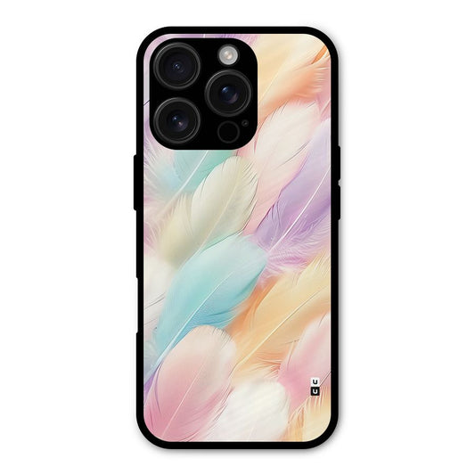 Pastel Feather Shockproof Hybrid Protection (Metal + TPU) Back Case Cover