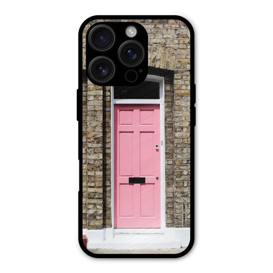 Pastel Pink Door Shockproof Hybrid Protection (Metal + TPU) Back Case Cover