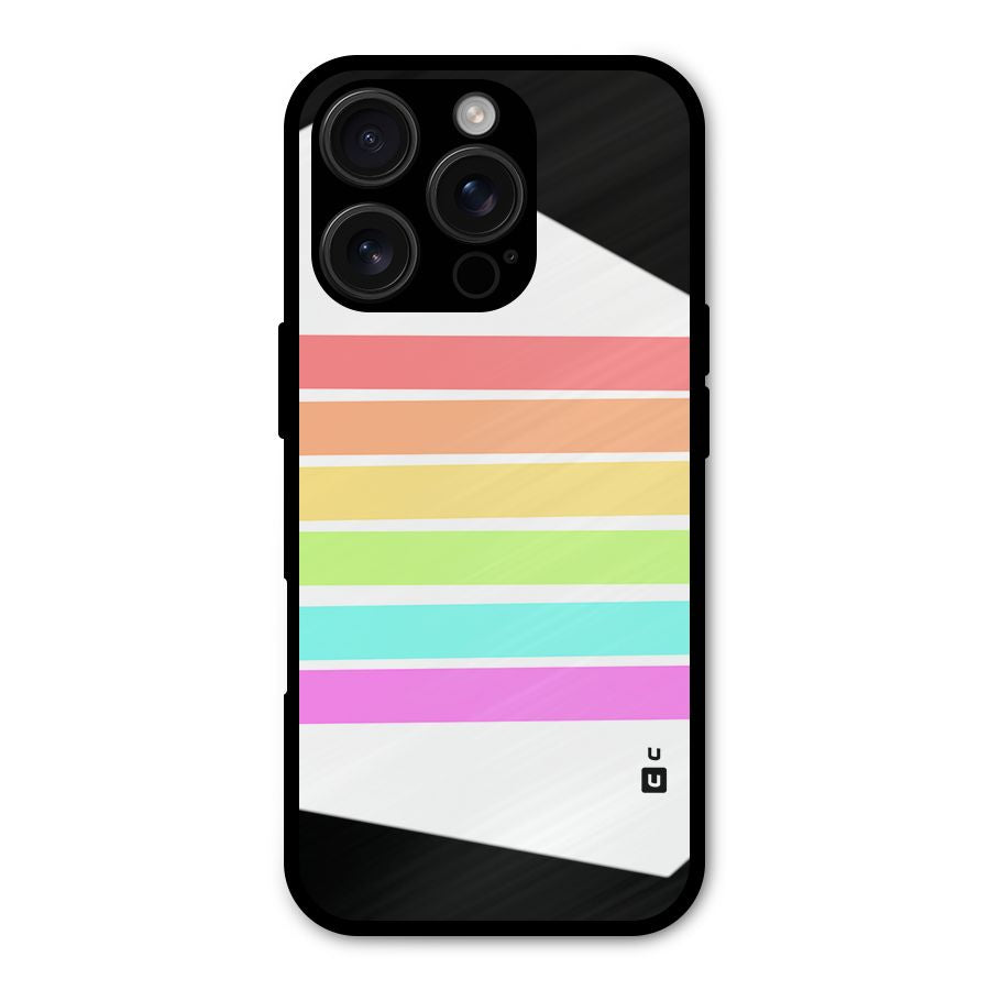 Pastel Pride Horizontal Stripes Shockproof Hybrid Protection (Metal + TPU) Back Case Cover
