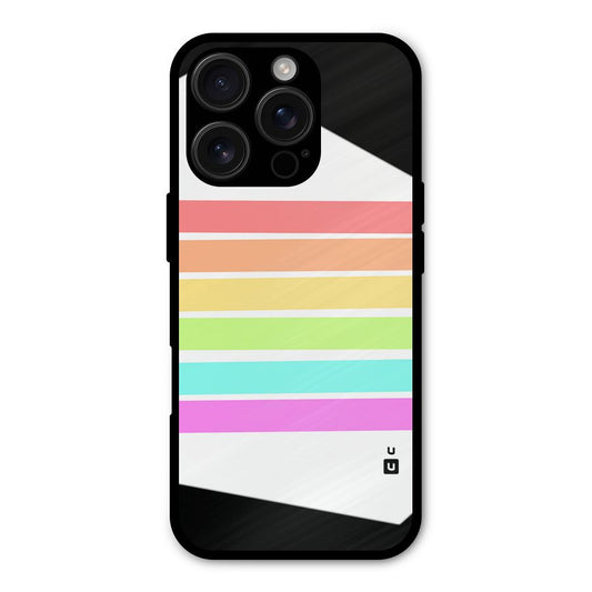 Pastel Pride Horizontal Stripes Shockproof Hybrid Protection (Metal + TPU) Back Case Cover