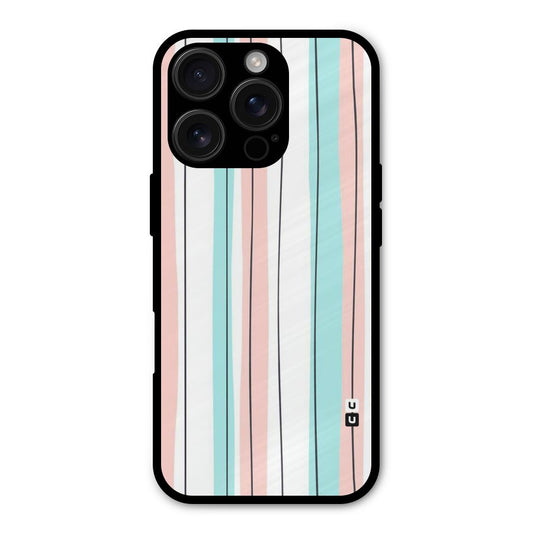 Pastel Tri Stripes Shockproof Hybrid Protection (Metal + TPU) Back Case Cover