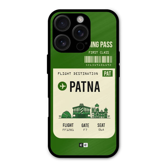 Patna Boarding Pass Shockproof Hybrid Protection (Metal + TPU) Back Case Cover