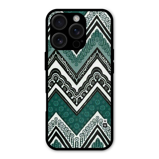 Patterned Chevron Shockproof Hybrid Protection (Metal + TPU) Back Case Cover