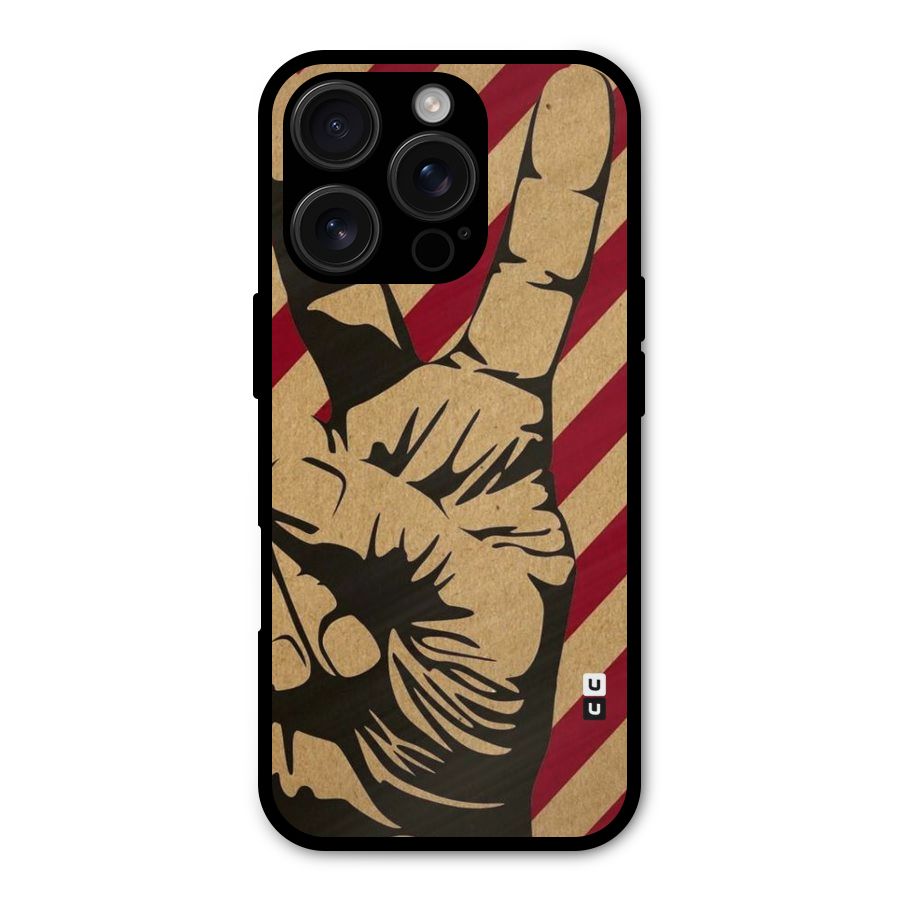 Peace Stripes Shockproof Hybrid Protection (Metal + TPU) Back Case Cover
