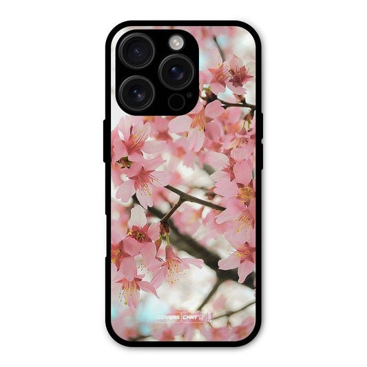 Peach Floral Shockproof Hybrid Protection (Metal + TPU) Back Case Cover