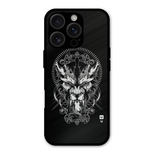 Pencil Art Lion Illustration Shockproof Hybrid Protection (Metal + TPU) Back Case Cover