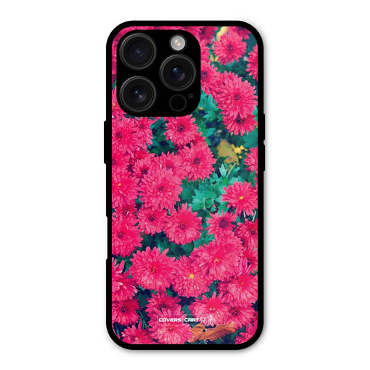 Pink Flowers Shockproof Hybrid Protection (Metal + TPU) Back Case Cover