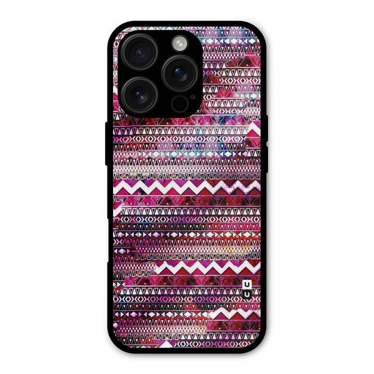 Pink Indie Pattern Shockproof Hybrid Protection (Metal + TPU) Back Case Cover
