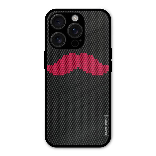 Pink Moustache Shockproof Hybrid Protection (Metal + TPU) Back Case Cover