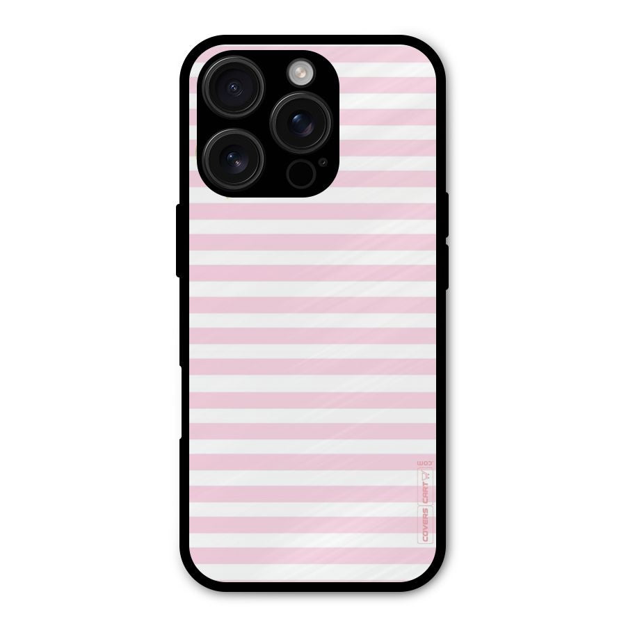 Pink Stripes Shockproof Hybrid Protection (Metal + TPU) Back Case Cover