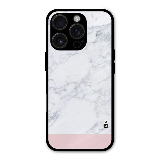 Pink White Merge Marble Shockproof Hybrid Protection (Metal + TPU) Back Case Cover