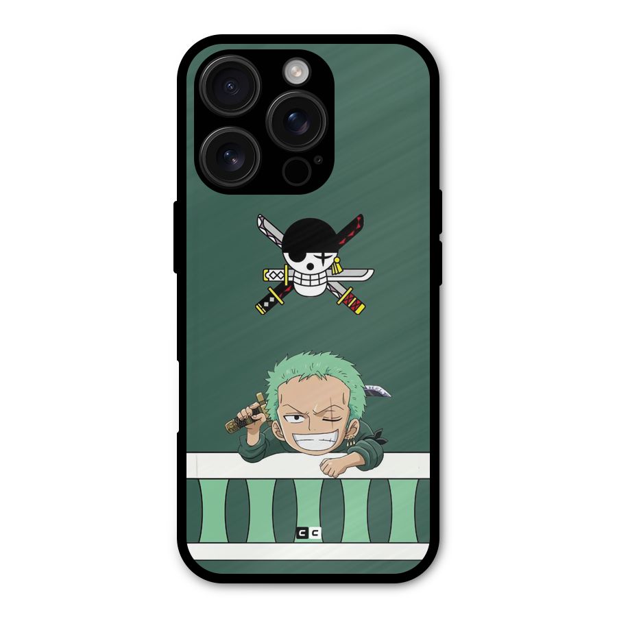 Pirate Hunter Zoro Shockproof Hybrid Protection (Metal + TPU) Back Case Cover