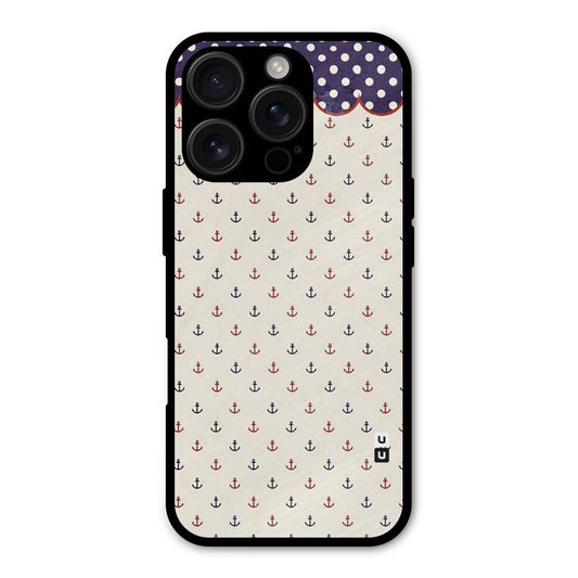 Polka Anchor Shockproof Hybrid Protection (Metal + TPU) Back Case Cover
