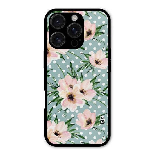 Polka Art Floral Shockproof Hybrid Protection (Metal + TPU) Back Case Cover
